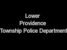Lower Providence Township Police Department