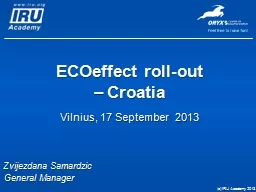 ECOeffect  roll-out –
