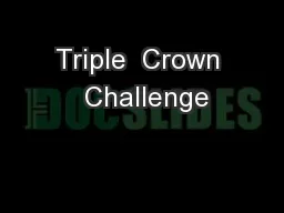 Triple  Crown  Challenge