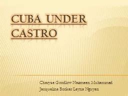 Cuba Under Castro Charyse