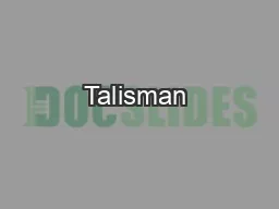 Talisman & Olufson Micro Analysis