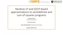 Iterative LP  and SOCP relaxations
