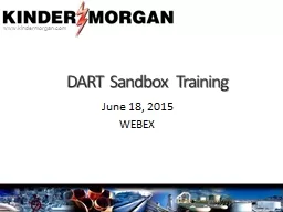 DART Sandbox Training June 18, 2015
