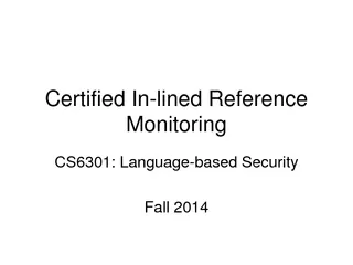 Certified In lined Reference Monitoring CS Language ba