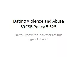 Dating Violence and Abuse