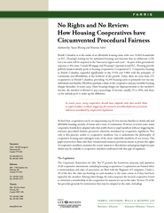 No Rights and No Review How Housing Cooperatives have