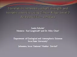 Correlation between updraft strength and tornado intensity using Gibson Ridge Level 2