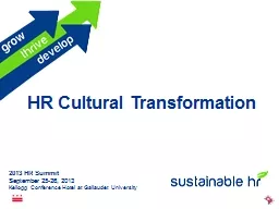 HR Cultural Transformation