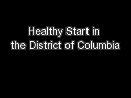 Healthy Start in the District of Columbia
