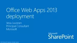 Office Web  Apps 2013  deployment