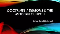 Doctrines / Demons  &