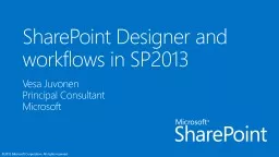 SharePoint Designer and workflows in SP2013