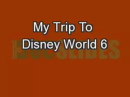 My Trip To Disney World 6
