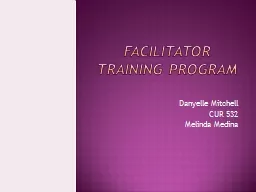 Facilitator Training Program