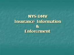 NYS DMV Insurance Information