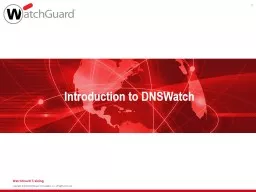 Introduction to  DNSWatch