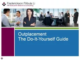 Outplacement The Do-It-Yourself Guide