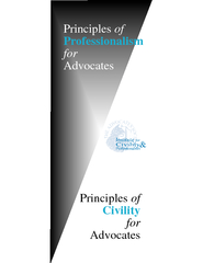 Principles of Pr ofessionalism for Advocates Principle