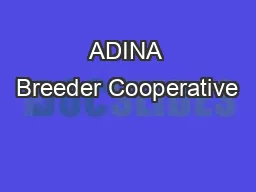 ADINA Breeder Cooperative