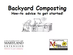 Backyard  Composting How-to