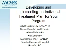 Developing and   Implementing an Individual Treatment Plan for Your Program