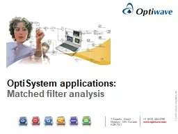OptiSystem applications: