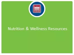 Nutrition & Wellness Resources