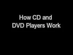 How CD and DVD Players Work