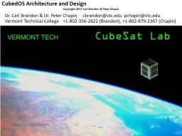 CubedOS Architecture and Design