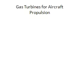 Gas Turbines for Aircraft Propulsion