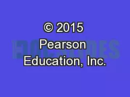 © 2015 Pearson Education, Inc.