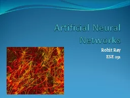 Artificial Neural  Networks
