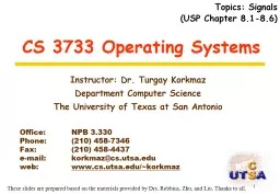 1 CS  3733  Operating Systems