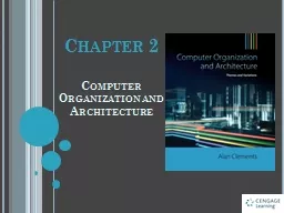 Computer Organization and  Architecture