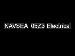 NAVSEA  05Z3 Electrical