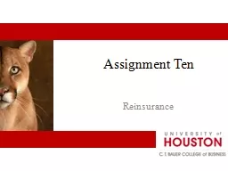 Assignment Ten Reinsurance