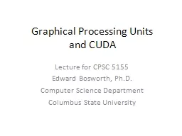 Graphical Processing Units