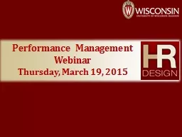 Performance Management Webinar