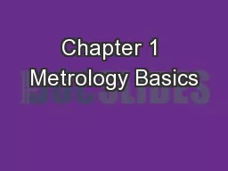 Chapter 1 Metrology Basics