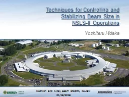 Techniques for Controlling and Stabilizing Beam Size in NSLS-II Operations