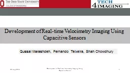 09 Aug 2016 Development of Real-time Velocimetry Imaging Using Capacitive Sensors