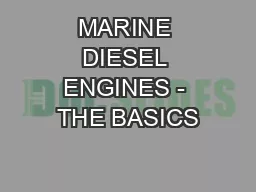 MARINE DIESEL ENGINES - THE BASICS
