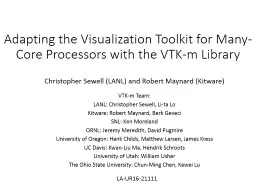Adapting the Visualization Toolkit for Many-Core Processors with the VTK-m Library