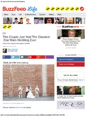 This Couple Just Had The Classiest Star Wars Wedding E