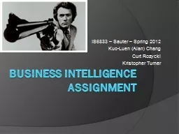 Business Intelligence Assignment