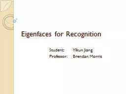 Eigenfaces  for Recognition