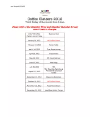 Last Revised  Date All Coffee Clatters are on Friday B