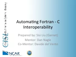 Automating Fortran - C Interoperability