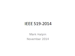 IEEE 519-2014 Mark Halpin