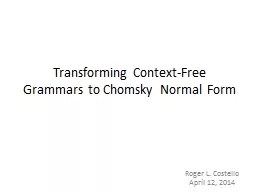 Transforming Context-Free Grammars to Chomsky Normal Form